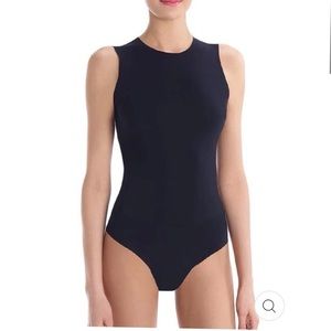 COMMANDO Black Bonded Bodysuit, L